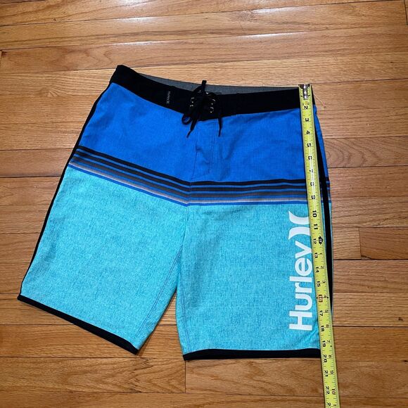 Hurley Phantom Mens 9" Swim Surf Board Shorts Size 30 Blue WORN TWICE EXCELLENT - Picture 8 of 9